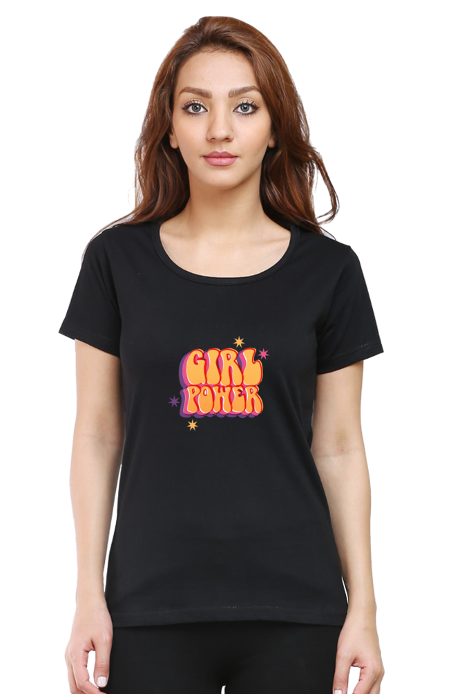 Bluelander Classic Cotton Female Half Sleeve T-Shirt: Unleash Girl Power with Style and Comfort