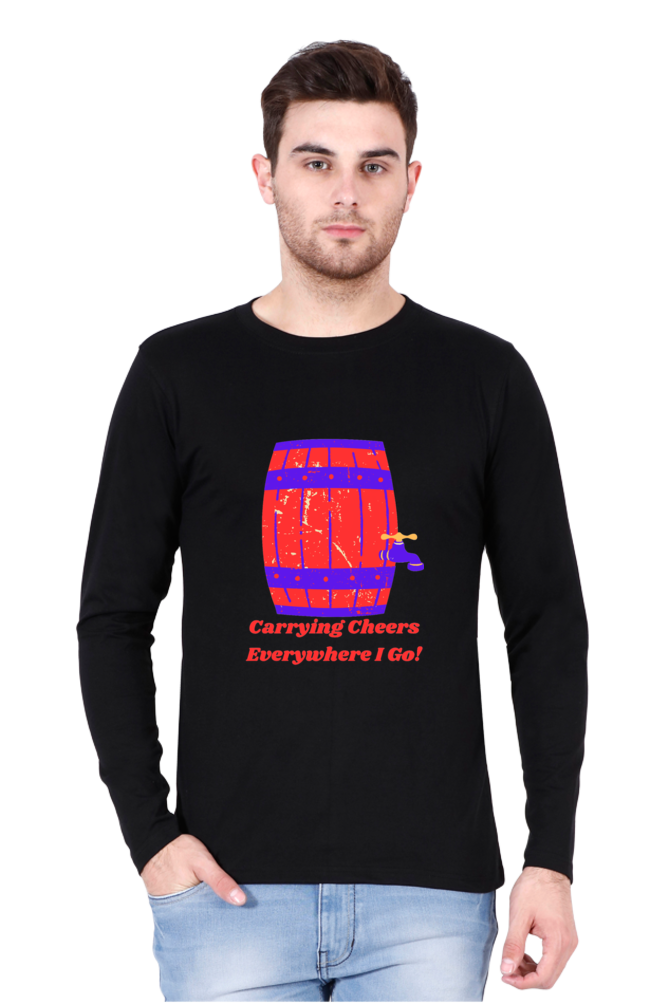 Launch Your Style Journey: Bluelander's Cotton Full Sleeve T-Shirt - Where Fashion Begins!