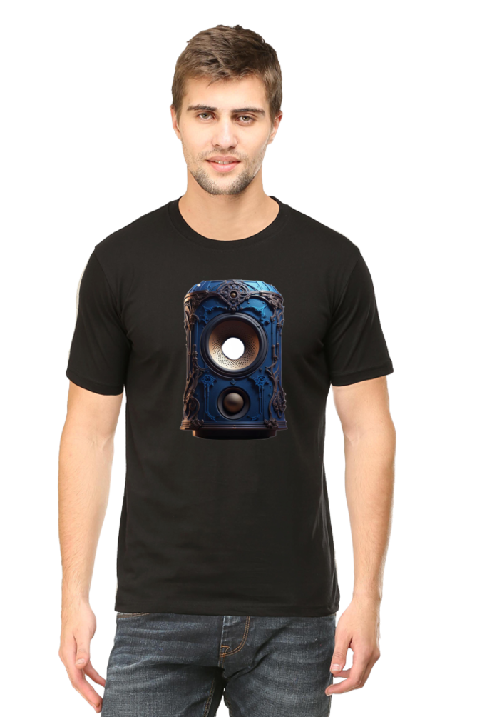 Half Sleeve Harmony: Unleash Your Inner Music with Enhanced Style in our Bluelander Cotton T-Shirt - Let Your Passion Sing
