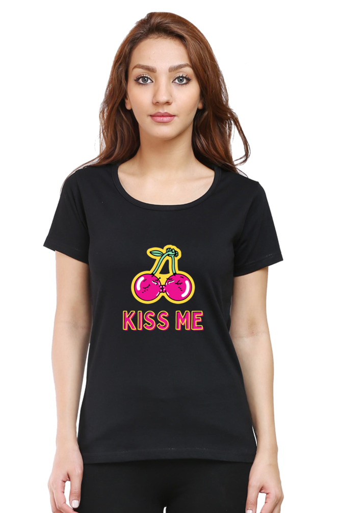 Bluelander Girl Round Neck Half Sleeve T-Shirt: Embrace Style with a Kiss of Comfort in Every Thread!