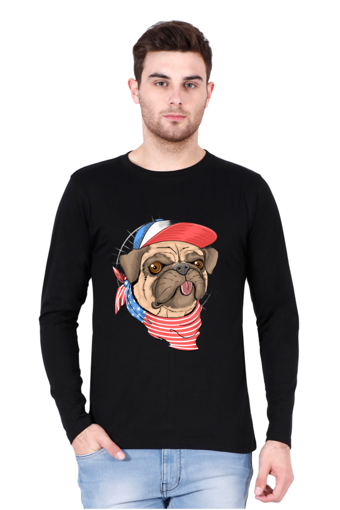 Brighten Your Day with Bluelander Cotton Full Sleeve T-Shirt | 'Play with Colors, Take the Pain Out' Design | 100% Cotton, Pre-Shrunk, Bio Washed