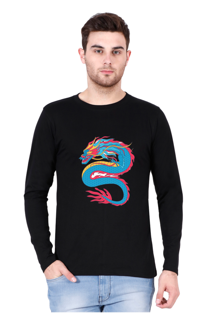 Fashion Begins Here: Bluelander's Cotton Full Sleeve T-Shirt - Elevate Your Style Journey!