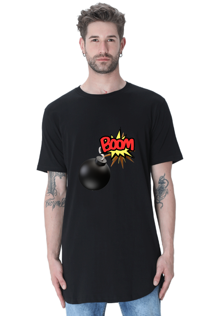 Make a Style Statement with Bluelander's Cotton Half Sleeve Longline Curved T-Shirts!