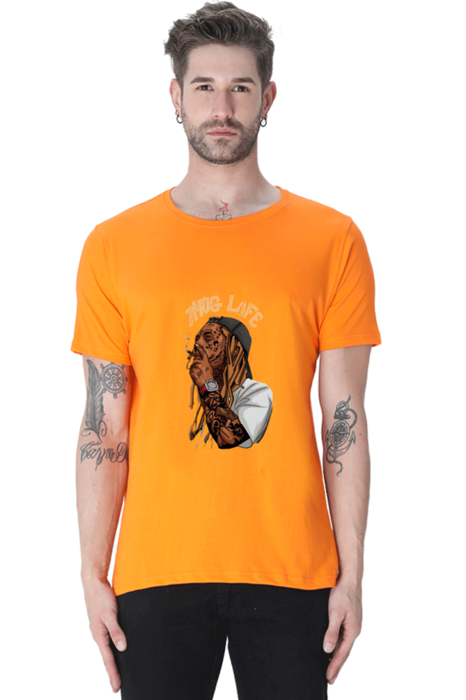 Bluelander Unisex Regular Fit T-Shirt: Soft, Breathable, 100% Cotton, Pre-Shrunk, Bio-Washed, Lycra Ribbed Neck