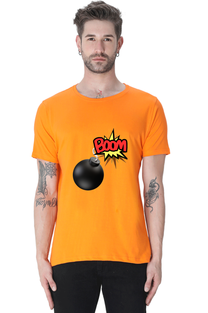 Embrace Comfort and Style in Bluelander's Cotton Half Sleeve T-Shirt!