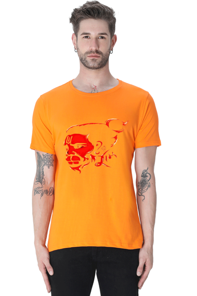 Hanuman's Blessing, Soft and Pure: Bluelanders Divine Protection premium cotton T-Shirt.
