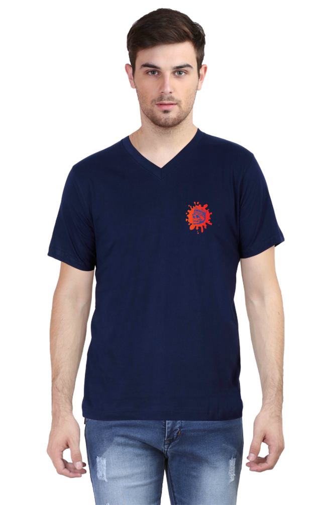 Make a Statement: Bluelander's V Neck Cotton Half Sleeve T-Shirts - Redefining Fashion with Futuristic Designs!