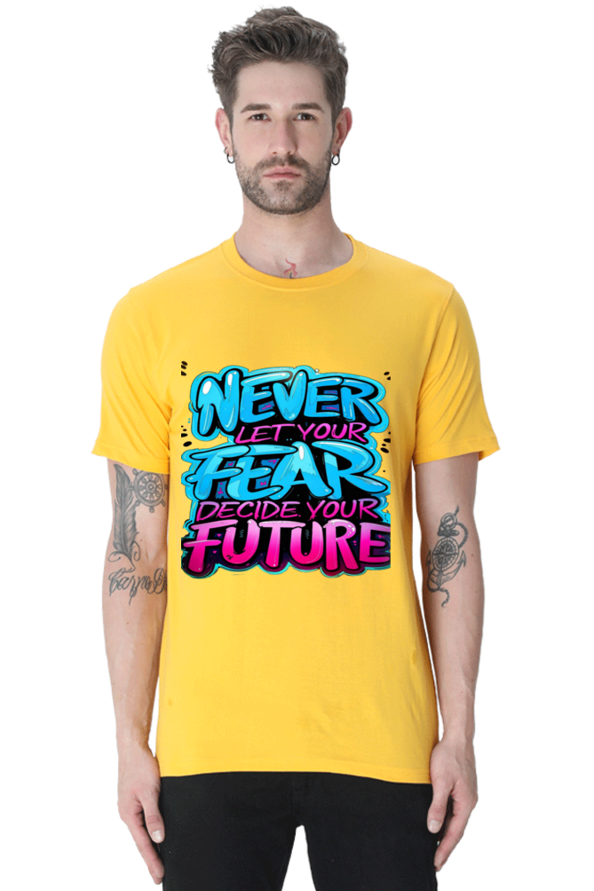Bluelander Premium Cotton Unisex T-Shirt - Super Combed, Pre Shrunk, Bio Washed, Lycra Ribbed Neck | Power of Love and Fashion