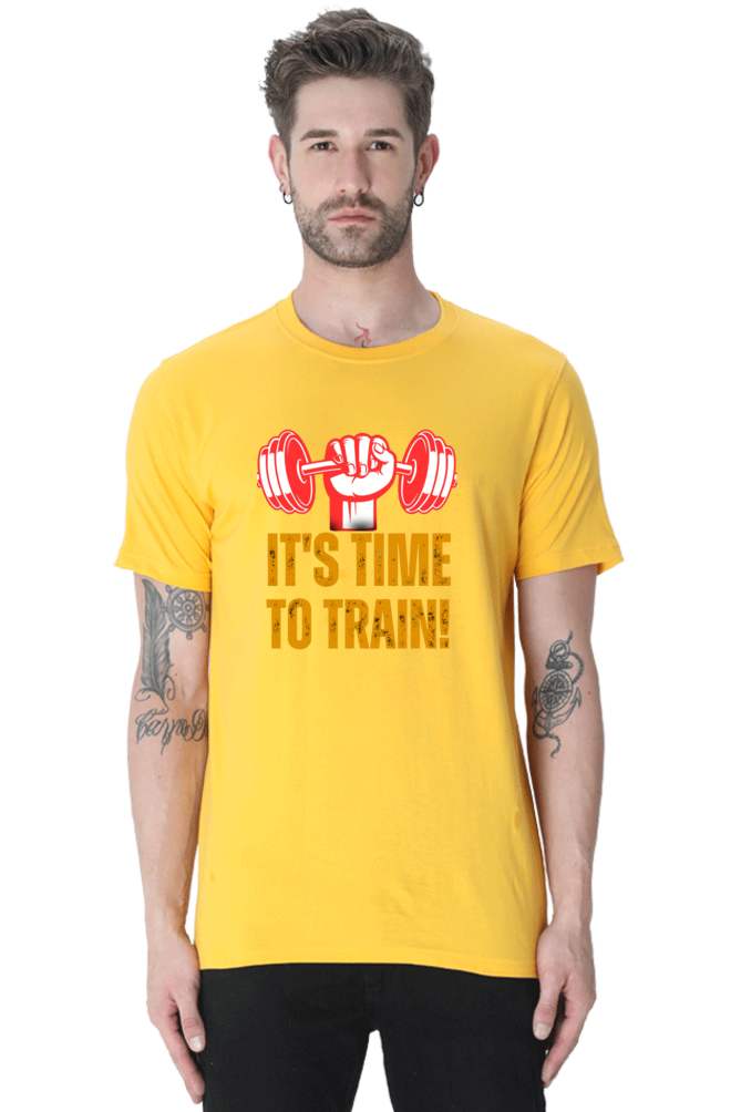 Level Up Your Fitness: Bluelander Cotton Half Sleeve T-Shirts - Supreme Comfort for Your Training Sessions