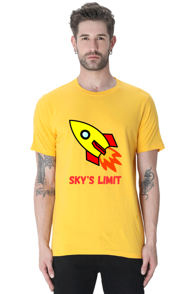Reach New Heights of Style: Elevate Your Look with Bluelander's Half Sleeve Cotton Tees!