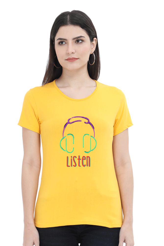 Revitalize Daily Comfort: Bluelander Cotton Half Sleeve T-Shirts for Girls and Women,Tune into Your Mind, Follow Your Heart, and Embrace Timeless Style and Wisdom