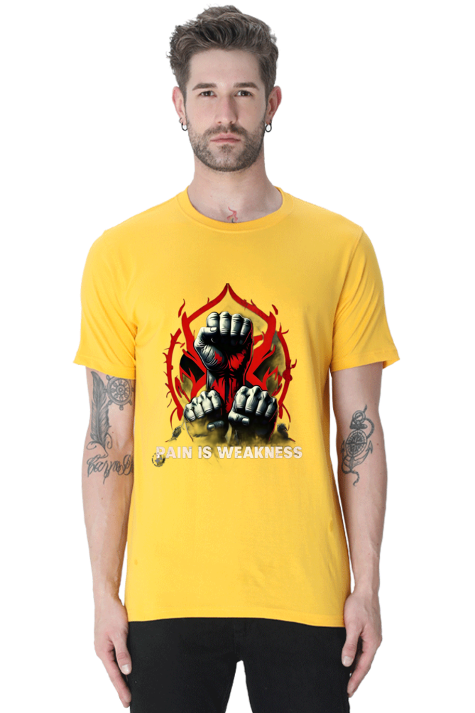 Experience Vibrant Comfort: Bluelander Cotton Half Sleeve T-Shirt | 'The Colors That First Arrived Here' Design | 100% Cotton, Pre-Shrunk, Bio Washed