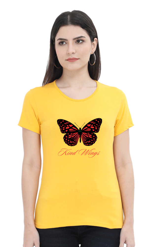 Bluelander Girls and Women's Half Sleeve T-Shirt Dress – 'You Got the King Wings' for Ultimate Style Domination.Rule the Fashion Realm.