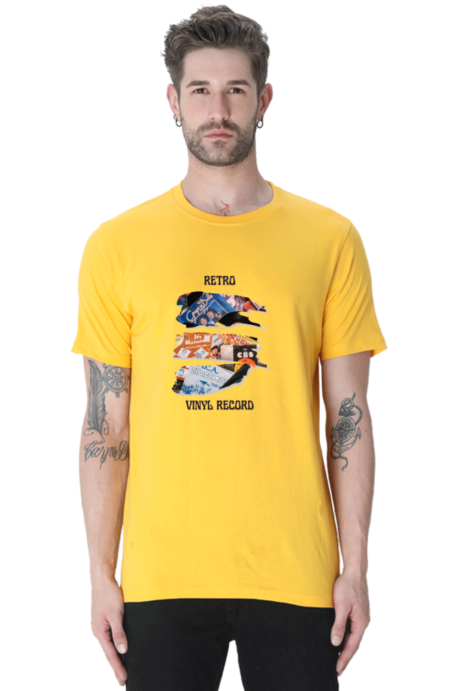 Bluelander half sleeve round neck enhanced quality, comfort, and latest retro designs.