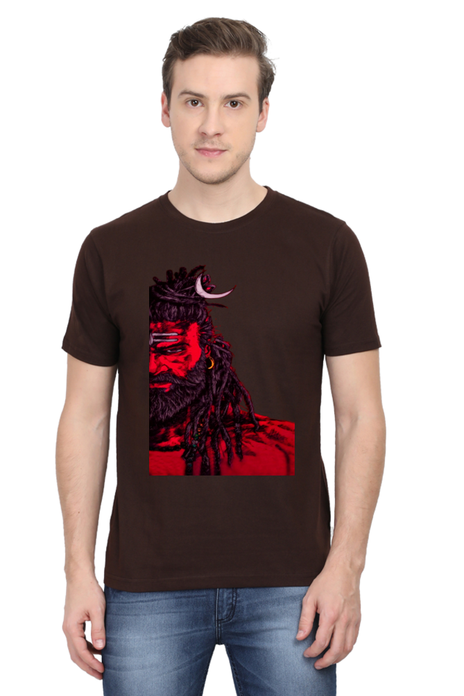 Adorn Yourself with Divine Shiva Vastra - Experience Shiva's Grace with Bluelander's Premium Unisex Cotton T Shirt.