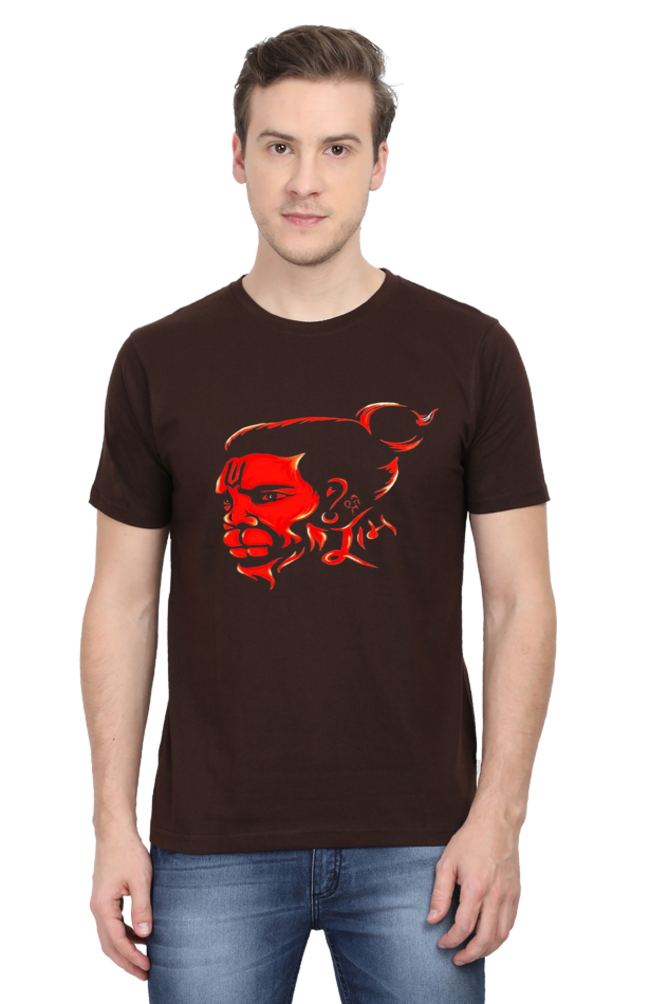 Hanuman's Blessing, Soft and Pure: Bluelanders Divine Protection premium cotton T-Shirt.