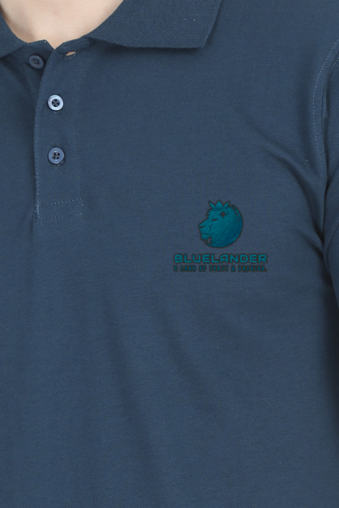 Bluelander's Polo: 220 GSM Premium Cotton - Super Combed, Bio Washed, Unisex Fit. Step into comfort, stride towards your dreams