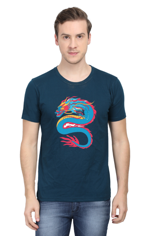Style Redefined: Embrace Bluelander's Cotton Half Sleeve T-Shirts with Enhanced Design!