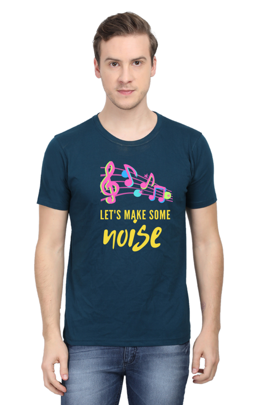 Make Waves in Style: Bluelander Cotton Half Sleeve T-Shirt - Time to Amplify Your Look and Make Some Stylish Noise