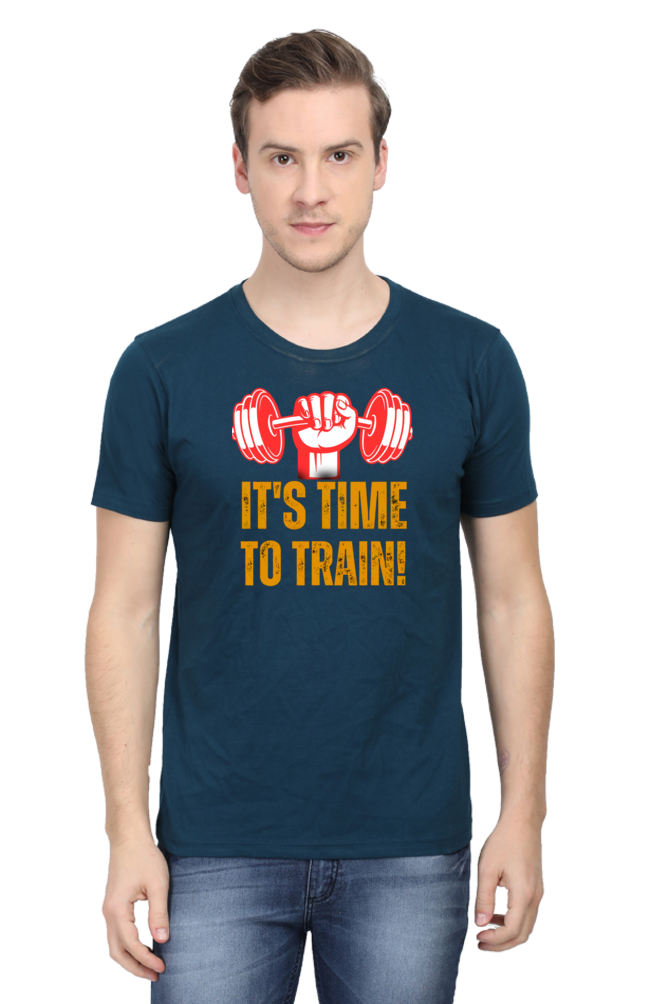 Level Up Your Fitness: Bluelander Cotton Half Sleeve T-Shirts - Supreme Comfort for Your Training Sessions