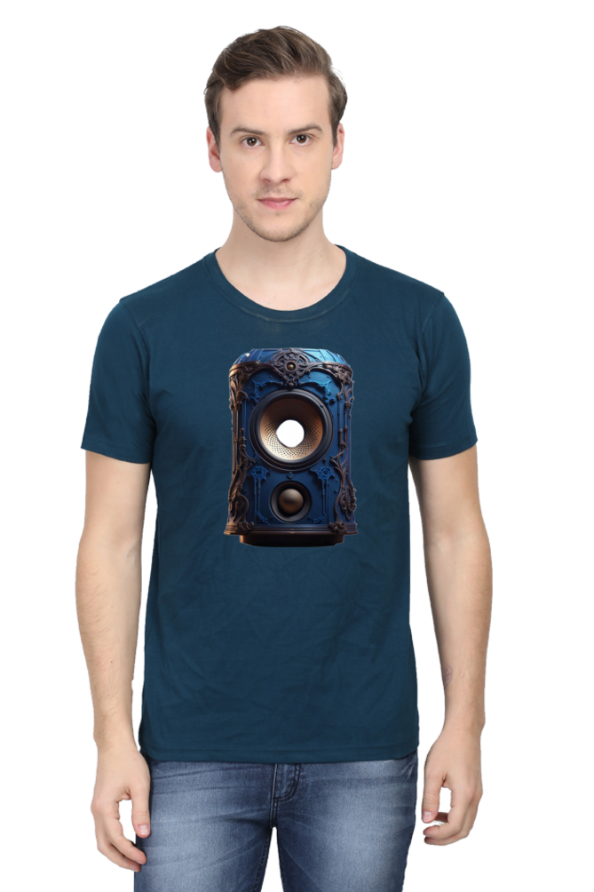 Half Sleeve Harmony: Unleash Your Inner Music with Enhanced Style in our Bluelander Cotton T-Shirt - Let Your Passion Sing