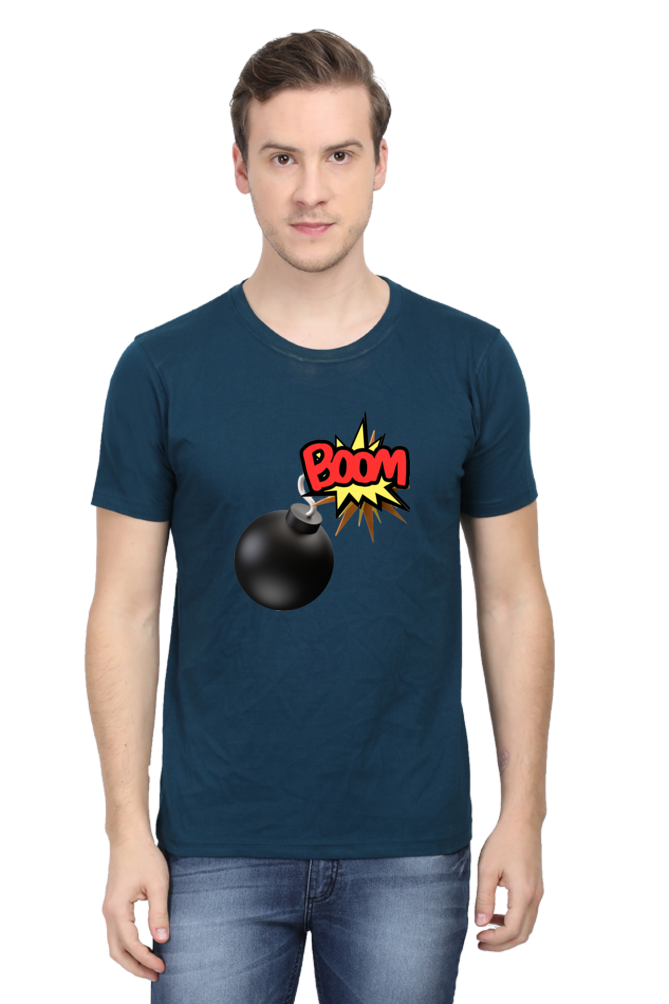 Embrace Comfort and Style in Bluelander's Cotton Half Sleeve T-Shirt!