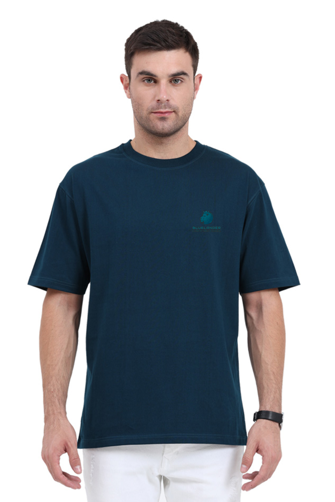 Oversized Comfort, Classic Style: Bluelanders soft cotton bio washed Unisex T-Shirt.