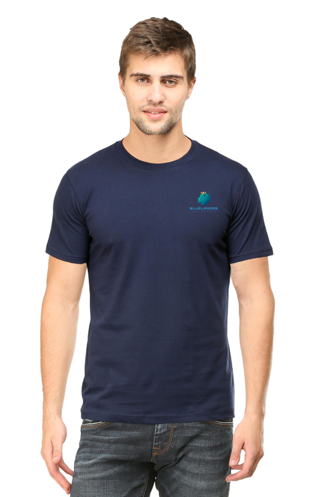Embrace Comfort and Style in Bluelander's Cotton Half Sleeve T-Shirt!