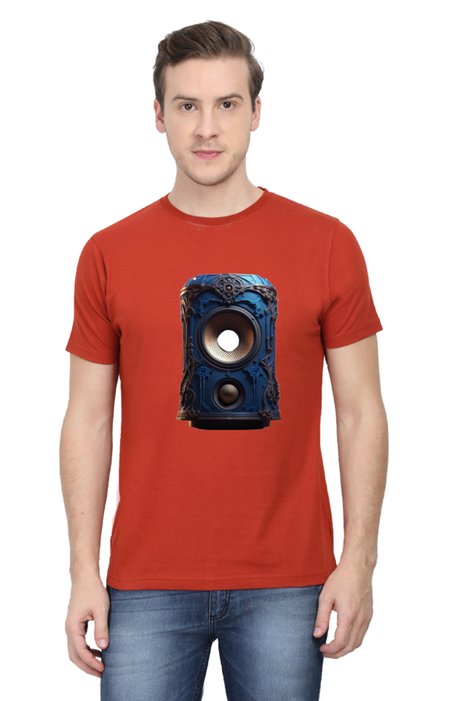 Half Sleeve Harmony: Unleash Your Inner Music with Enhanced Style in our Bluelander Cotton T-Shirt - Let Your Passion Sing