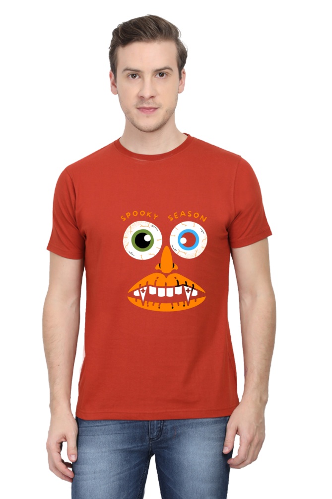 Elevate Your Spooky Style: Bluelander Cotton Half Sleeve T-Shirts – Supreme Comfort, Enhanced Design for a Hauntingly Stylish Spooky Season.