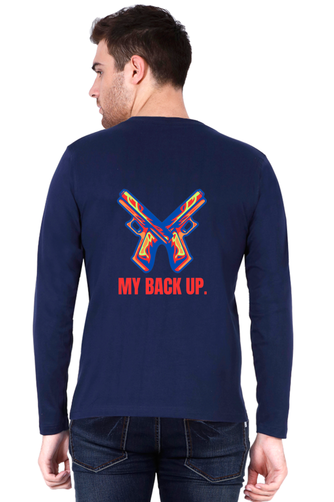 Bluelander's Cotton Full Sleeve T-Shirt: Take Your Back Up in Style.
