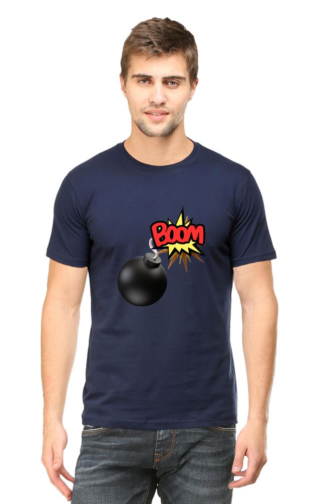 Embrace Comfort and Style in Bluelander's Cotton Half Sleeve T-Shirt!