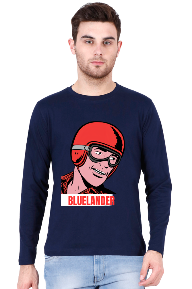 Unveil the Latest Designs with Bluelander's Cotton Full Sleeve T-Shirts!