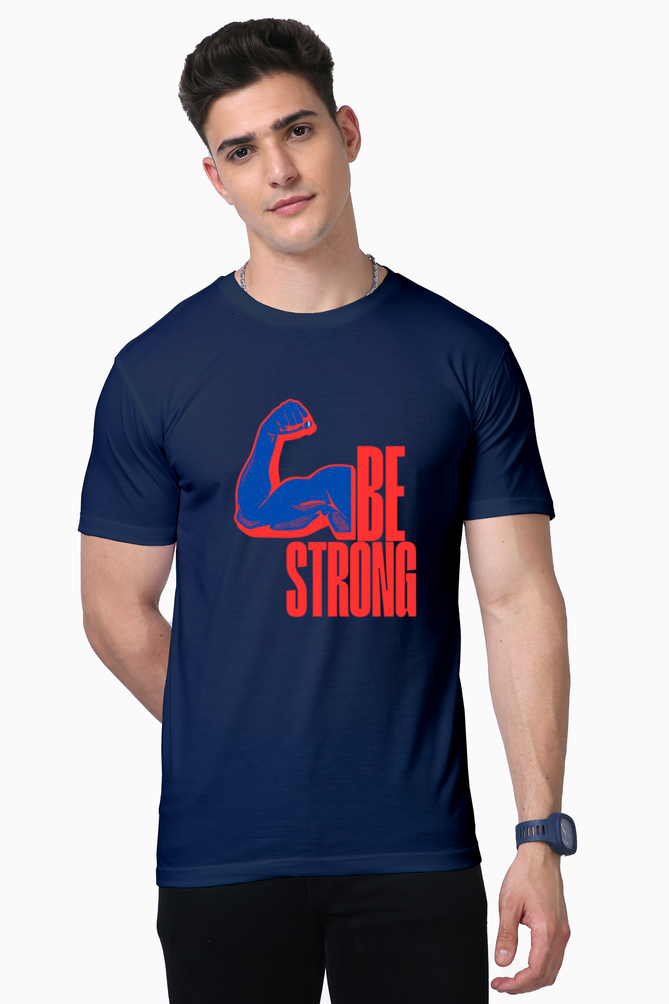 Strength in Style: Bluelander Supima Half Sleeve T-Shirts – Supreme Comfort, Enhanced Design – Embrace Your Power.