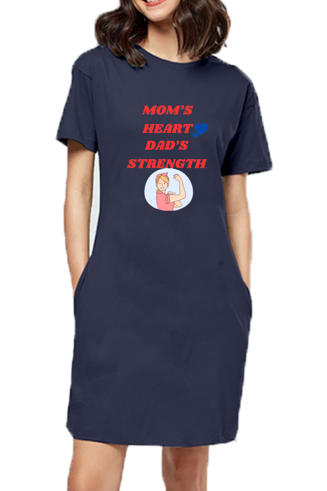 Bluelander's Cotton Girls Full T-shirt Dress: Effortless Style and Supreme Comfort.