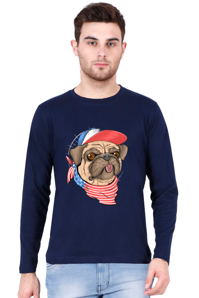 Brighten Your Day with Bluelander Cotton Full Sleeve T-Shirt | 'Play with Colors, Take the Pain Out' Design | 100% Cotton, Pre-Shrunk, Bio Washed