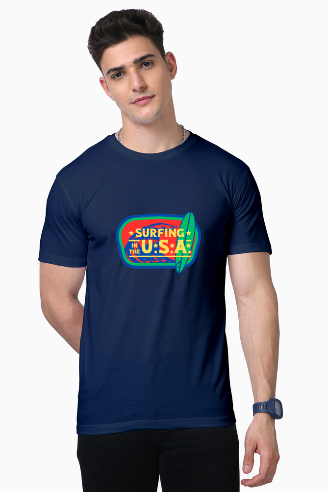 Style Sovereignty: Bluelander's Supima Cotton Half Sleeve Tees – Rule Your Wardrobe with Supreme Comfort and Unmatched Elegance.