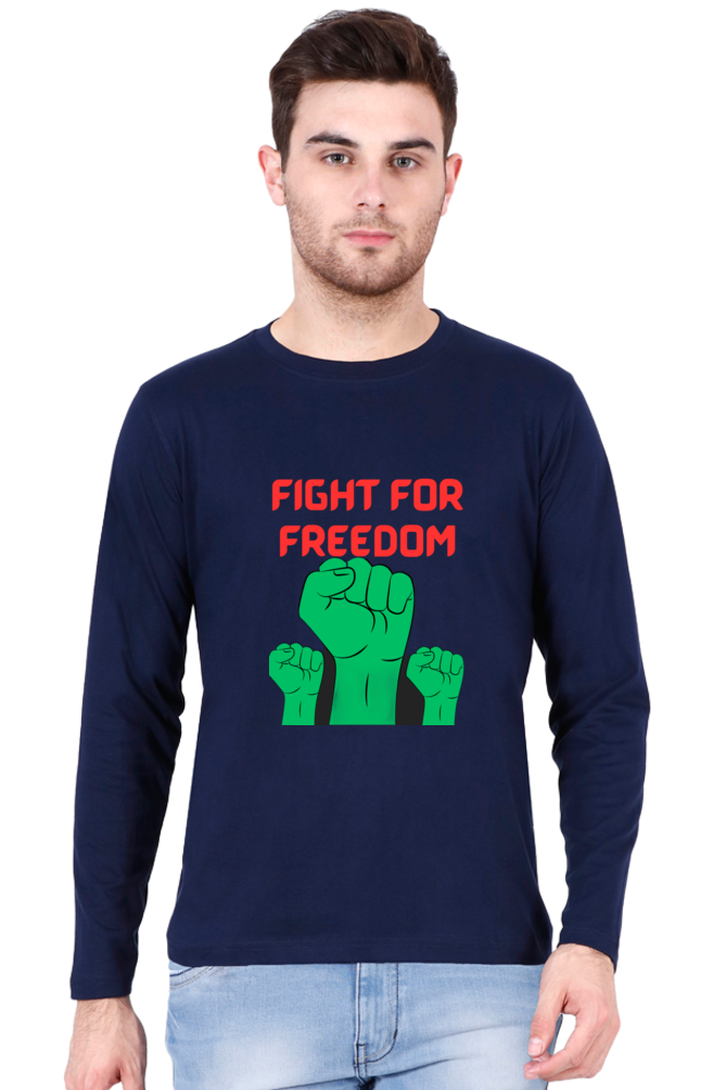 Make a Statement: Bluelander's Cotton Full Sleeve Tee – Unmatched Comfort, Simply Stylish.