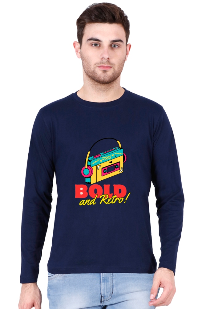 Feel the Fashion Vibe: Bluelander's Full Sleeve Cotton T-Shirt - Make a Stylish Entrance Wherever You Go!