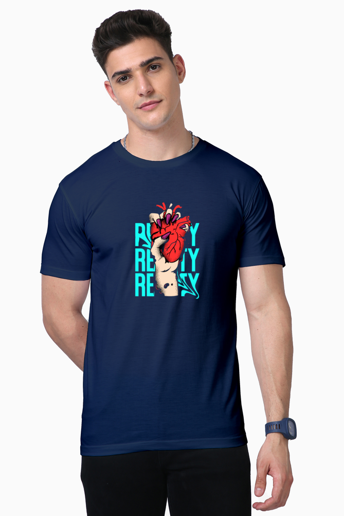 Bluelander Supima Half Sleeve T-Shirts: Elevate Your Style with Supreme Comfort and Extraordinary Quality Designs – Face the Reality with Confidence.