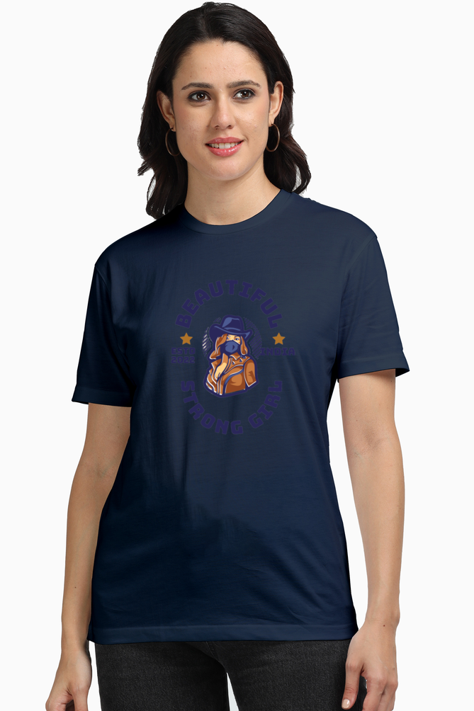 Indulge in Supreme Comfort: Bluelander Girls & Women's Full Sleeve T-Shirt,Exclusive Design, Crafted in India for Our Beautiful, Strong Sisters and Mothers