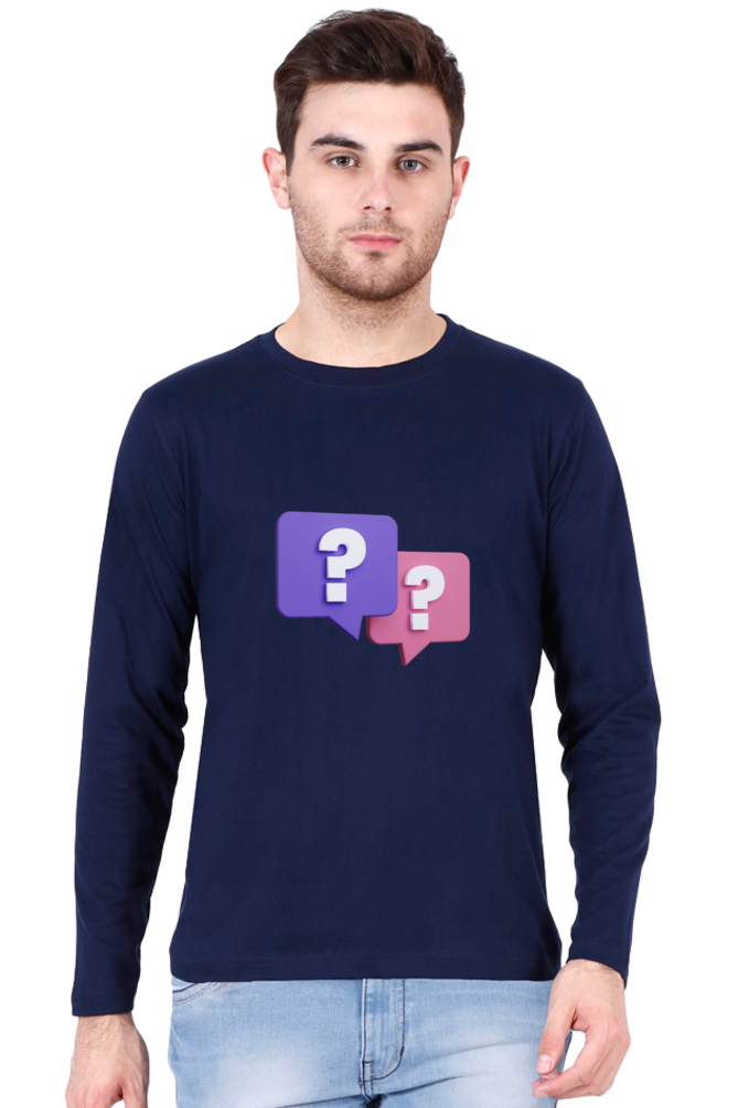 Unleash Your Style: Fun and Playful Vibes with Bluelander's Cotton Full Sleeve Tee!