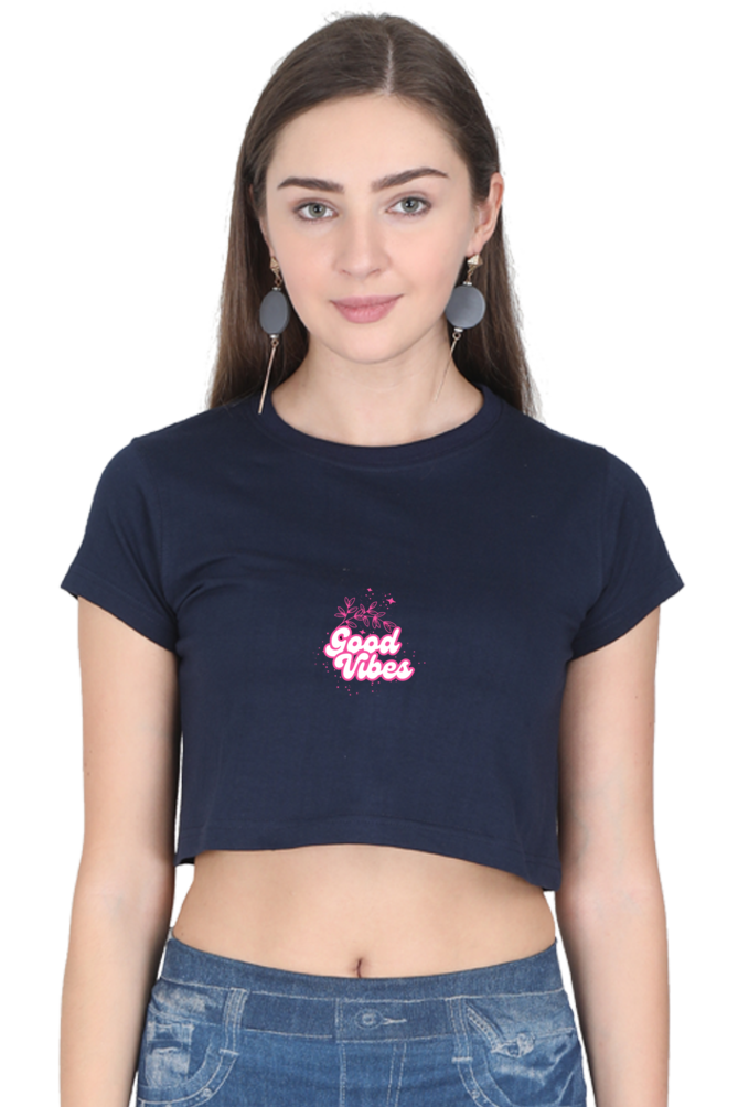 Bluelander Classic Cotton Female Crop Top: Embrace Feel-Good Vibes with Style and Comfort