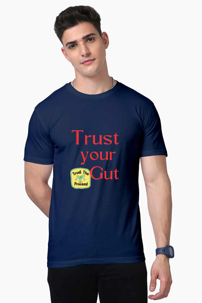 Supreme Comfort Unleashed: Bluelander Supima Half Sleeve T-Shirt Trust Your Gut, Trust the Process and be Invincible