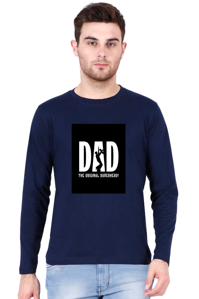 Bluelander Full Sleeve T-Shirt: Celebrate Dad, the Original Superhero, with Supreme Comfort and Style