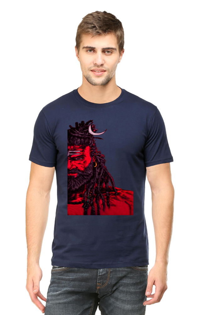 Adorn Yourself with Divine Shiva Vastra - Experience Shiva's Grace with Bluelander's Premium Unisex Cotton T Shirt.
