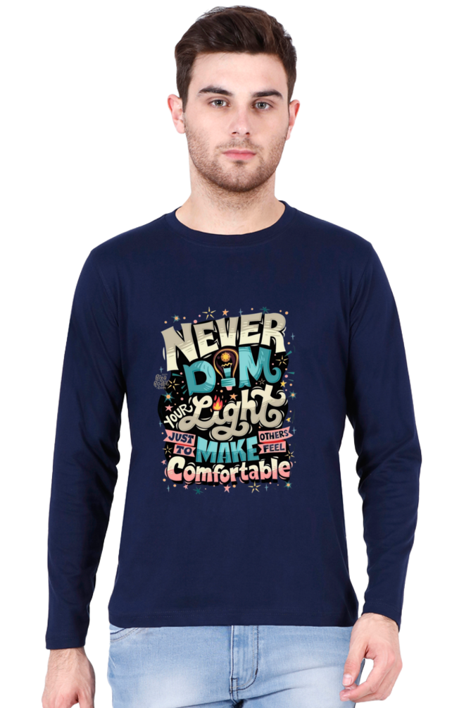 Bluelanders: Comfort Redefined - Unisex Premium Cotton Bio-Washed Full-Sleeve T-Shirt.