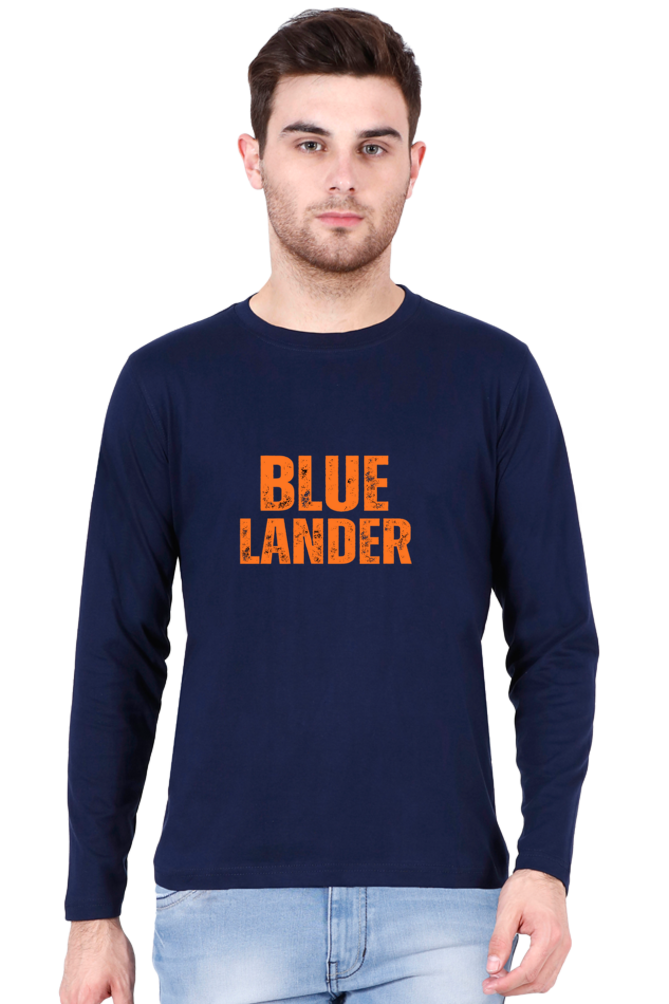 Bluelanders Unisex Soft Cotton bio washed Full-Sleeve T-Shirt.