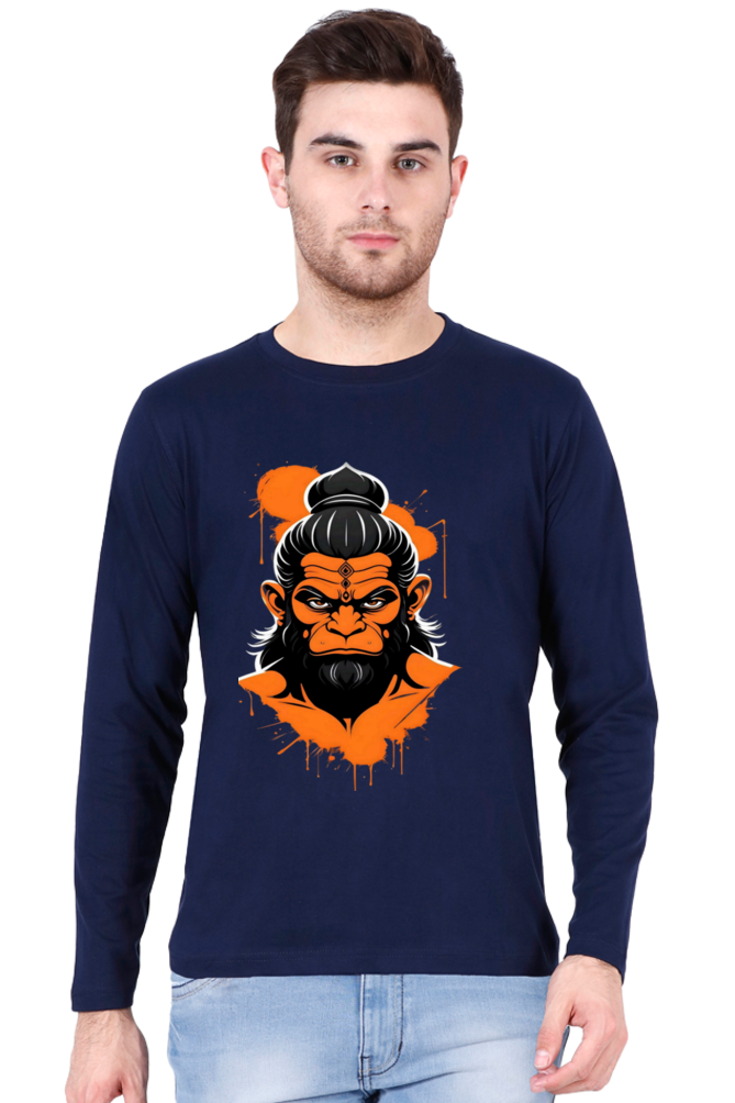 Premium Unisex Hanuman Grace Bhastra T-shirt: Divine Power & Comfort | Bluelander