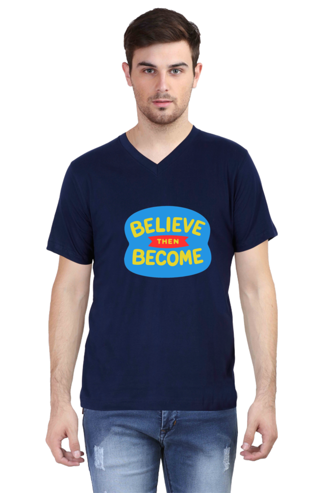 Vibrant Vibes Await: Dive into Adventure with Bluelander's V Neck Cotton Half Sleeve Tees!